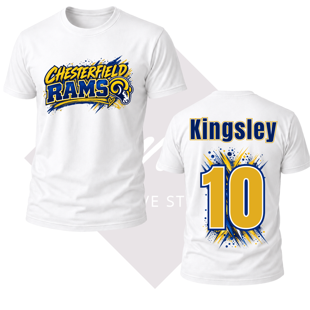 Chesterfield Name & Number - Tee