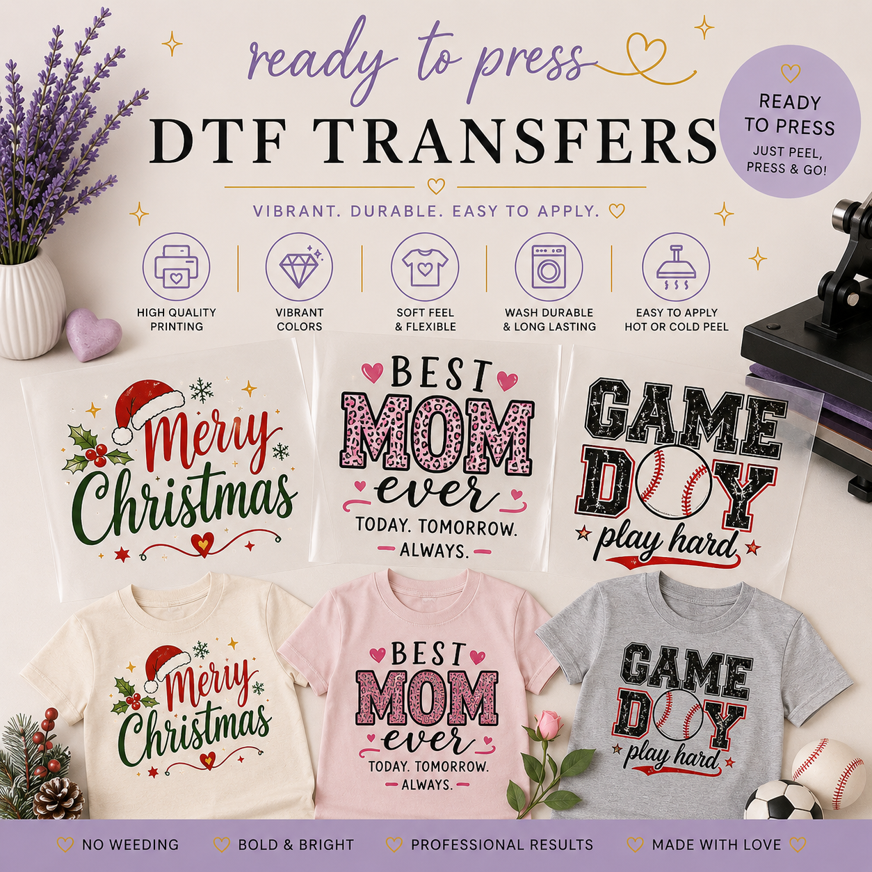 Direct to Film (DTF) Transfers