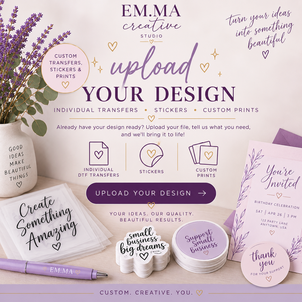 Upload Your Design