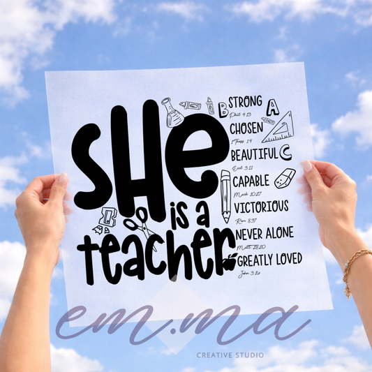 She is a Teacher