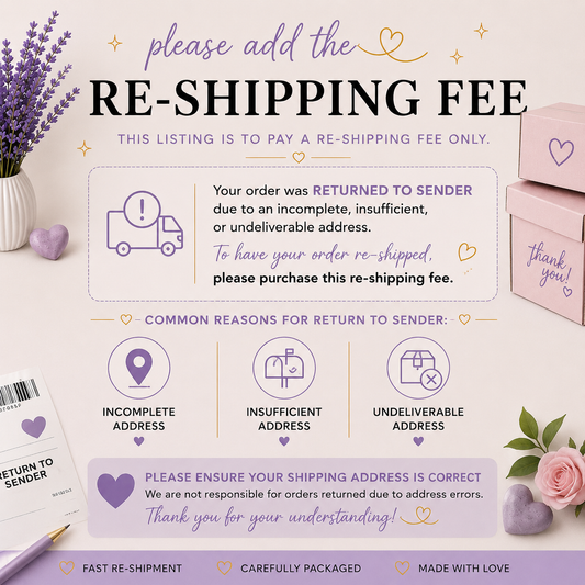 Re-Shipping Fee