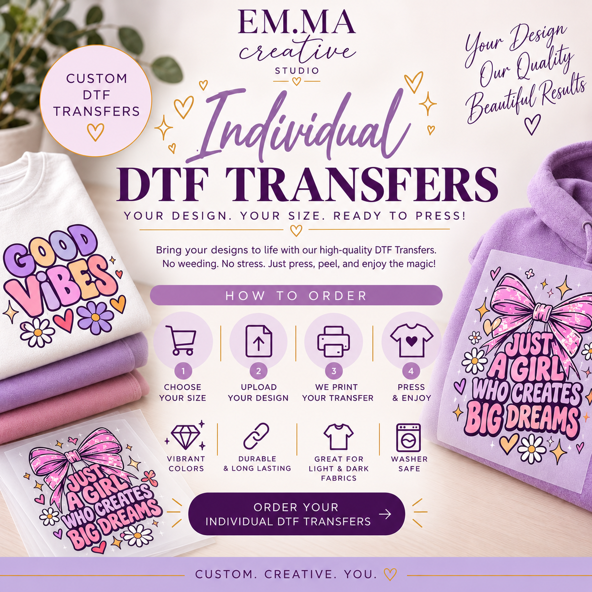 Individual DTF Transfer