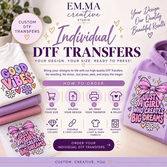 Individual DTF Transfer